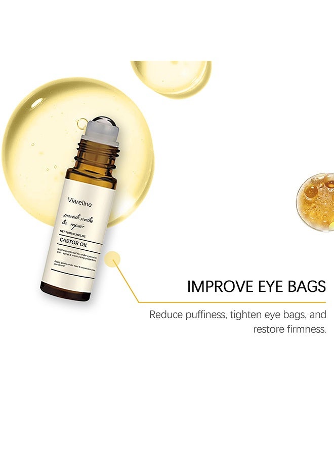Viareline Eye Rolling Beads Essential Oil - Gentle Massage for Eye Skin, Moisturizing Daily Care Oil, 10ml - Image 3